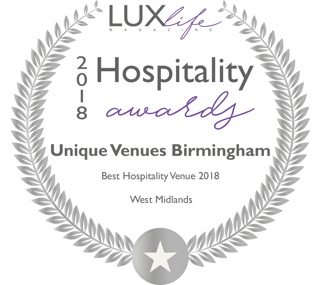 Unique Venues Birmingham Wins Hospitality Venue of the Year for West Midlands