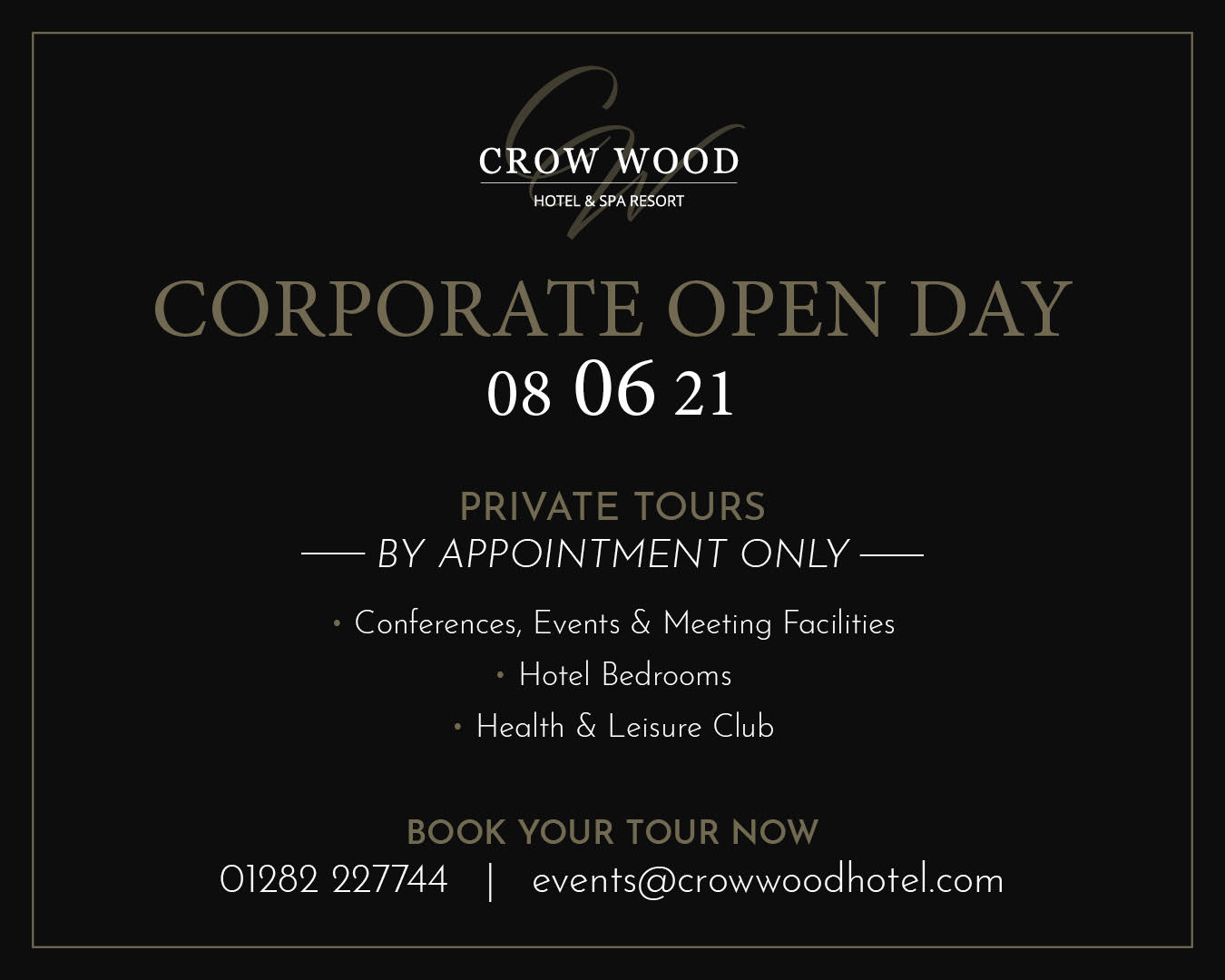 Open Day 08.06.21 Crow Wood Hotel & Spa